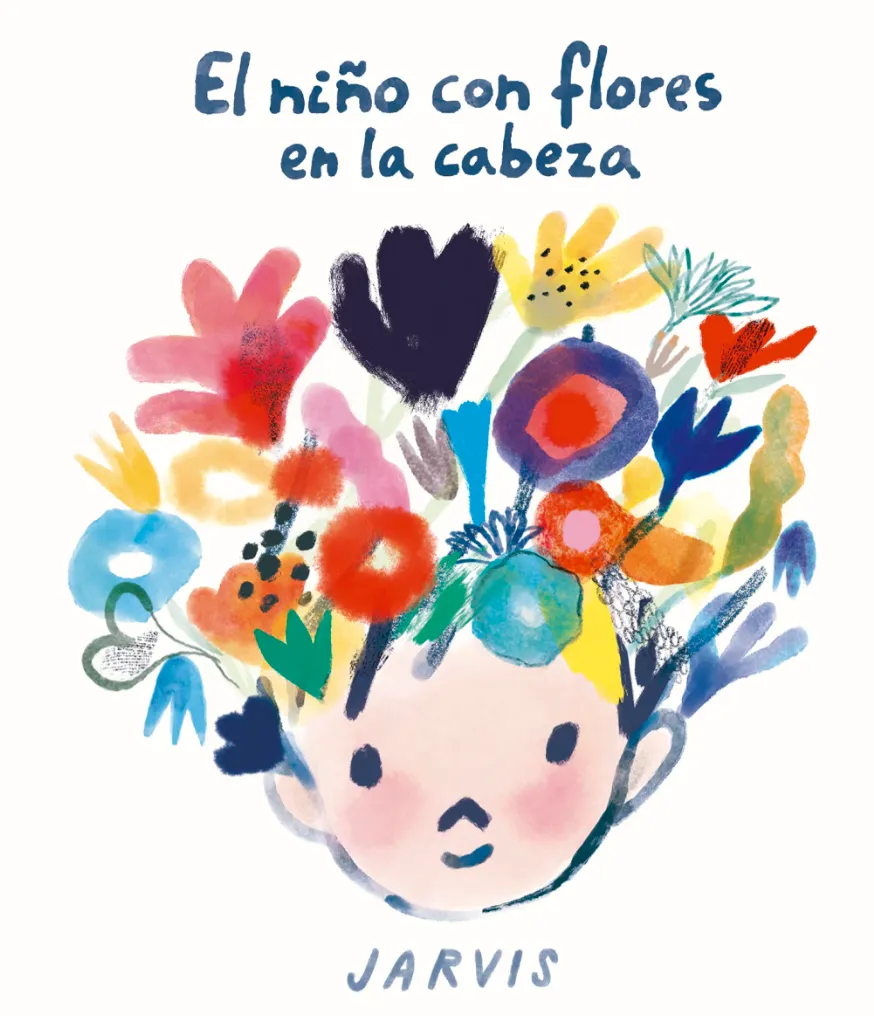El niño con flores en la cabeza